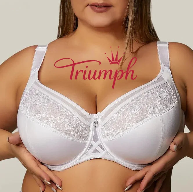 Triumph - (4 τεμάχια) Σουτιέν με δαντέλα για μεγάλα μεγέθη χωρίς βάτες