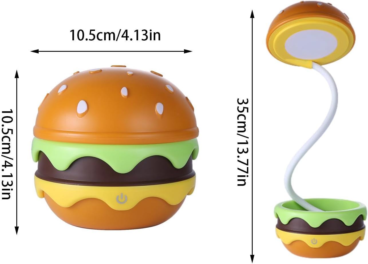 50% ΕΚΠΤΩΣΗ | ΛούμοΜπέργκερ™ | Πτυσσόμενο LED Burger Lamp – USB Night Light & Διακόσμηση για Παιδιά & Σπίτι
