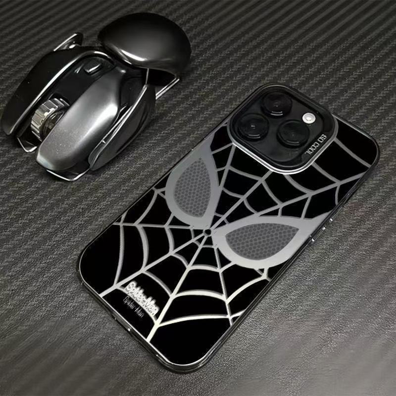Δημιουργική θήκη τηλεφώνου Spider-Man Web – Ανθεκτική και αντικραδασμική θήκη για iPhone & Samsung S Series | Μοντέρνο ροζ σχέδιο για ζευγάρια