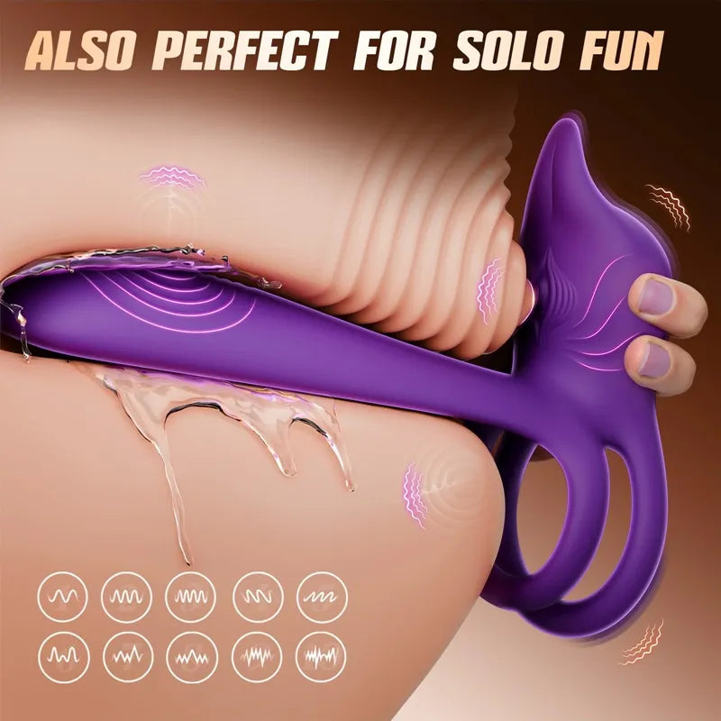 🎄Εκπτώσεις Πρωτοχρονιάς | 🎁Enchanted Girl Luxe Smart Vibrating Ring – Απόλαυση ζευγαριών 💫 ελεγχόμενη από εφαρμογή