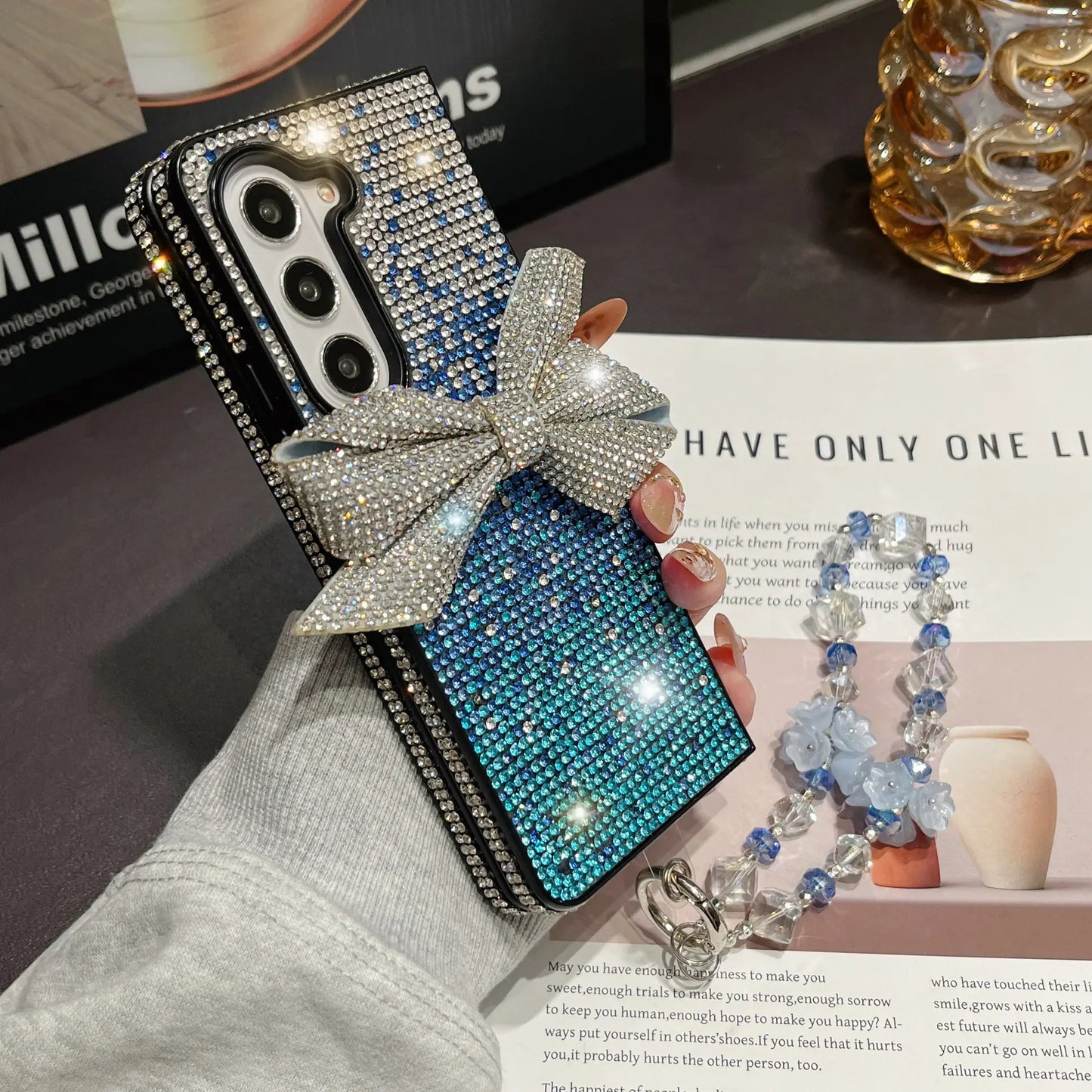 Θήκη τηλεφώνου Bowknot Diamond για τη σειρά Samsung Zfold