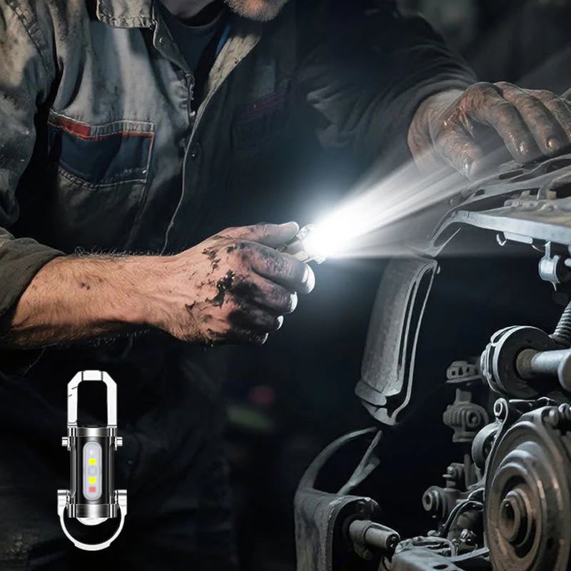 Φορητός επαναφορτιζόμενος φωτεινός φακός μπρελόκ