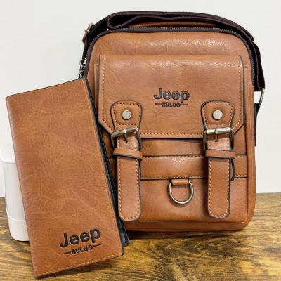 Ανδρική τσάντα ώμου από γνήσιο δέρμα - Δωρεάν πορτοφόλι