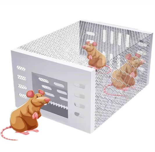 🎁 50% ΕΚΠΤΩΣΗ⏳🐭Αυτόματη παγίδα ποντικιών συνεχούς κύκλου