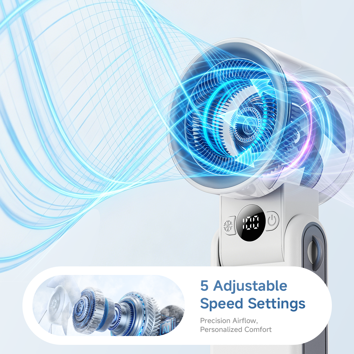 Ανεμιστήρας χειρός Turbo 3 σε 1