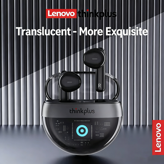 Lenovo™Ασύρματα Bluetooth Ακουστικά με Διαφανή Σχεδιασμό