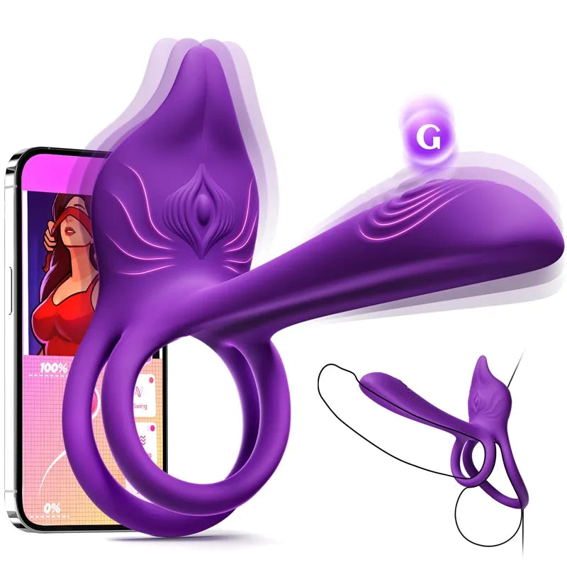 🎄Εκπτώσεις Πρωτοχρονιάς | 🎁Enchanted Girl Luxe Smart Vibrating Ring – Απόλαυση ζευγαριών 💫 ελεγχόμενη από εφαρμογή