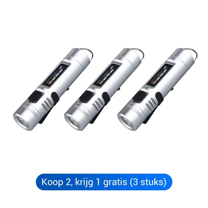 ΑΓΟΡΑΣΤΕ 2 ΠΑΡΤΕ 1 ΔΩΡΕΑΝ! Πολυλειτουργικός μίνι φακός κατασκευασμένος από κράμα αλουμινίου