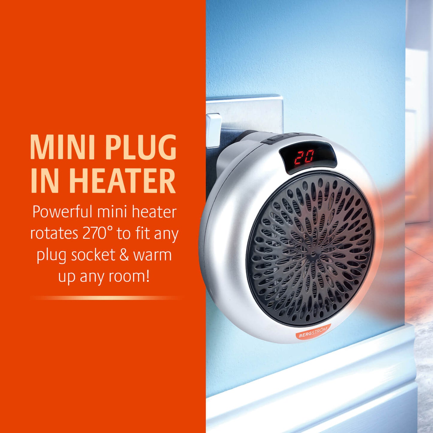 Μίνι θερμαντήρας με πρίζα