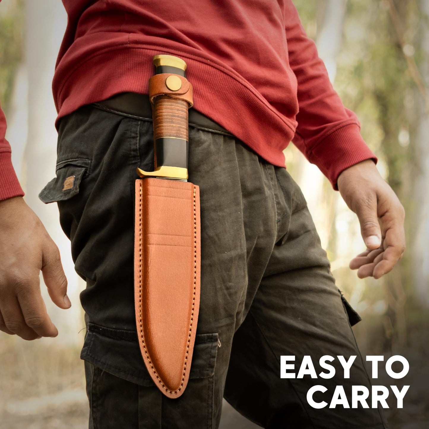 Μαχαίρι Crocodile Dundee Bowie 18" | Μαχαίρι κυνηγιού επιβίωσης σταθερής λεπίδας Τακτικό μαχαίρι σε περίπτωση για κάμπινγκ, υπαίθριες δραστηριότητες, εργασία σε θάμνους, δώρο για άνδρες