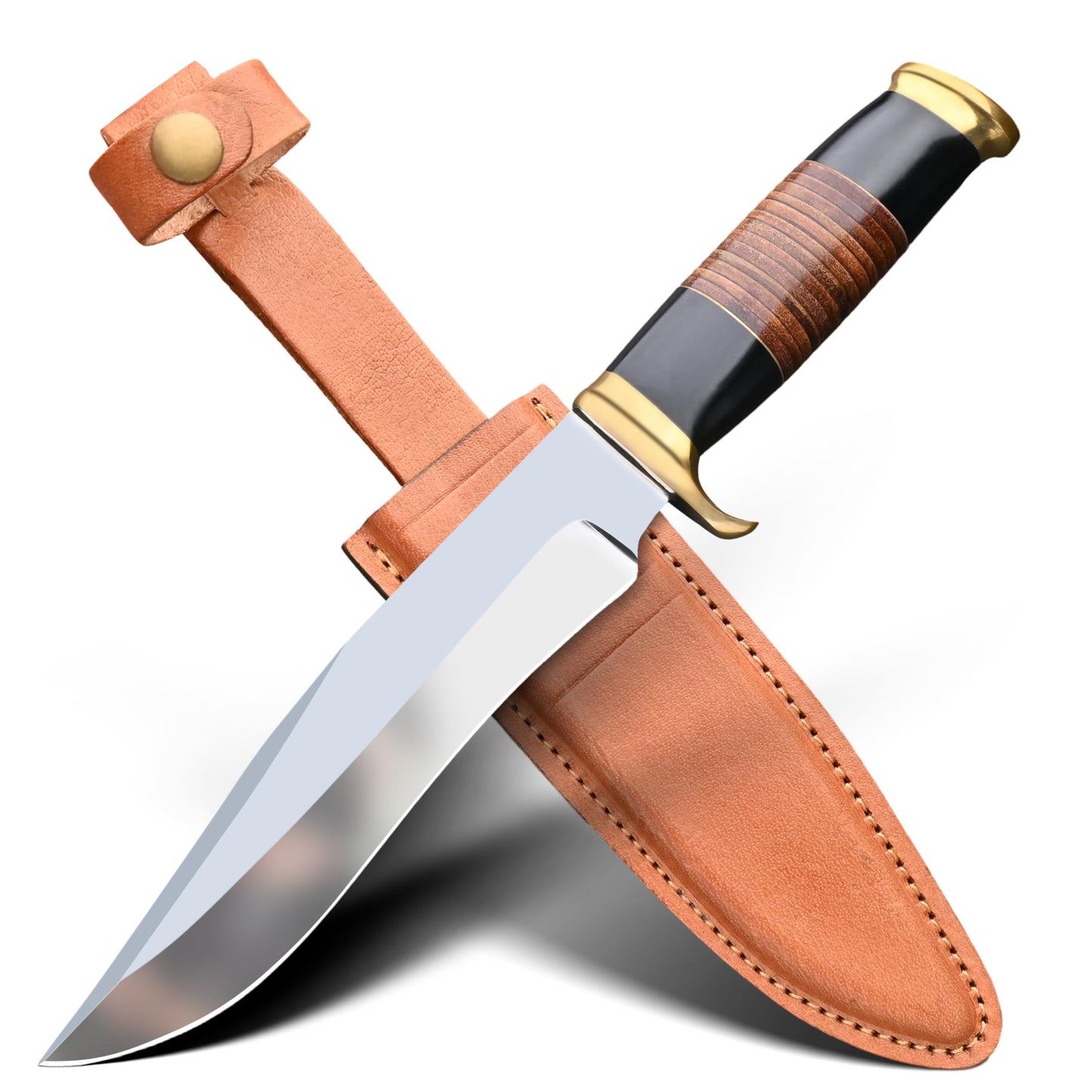 Μαχαίρι Crocodile Dundee Bowie 18" | Μαχαίρι κυνηγιού επιβίωσης σταθερής λεπίδας Τακτικό μαχαίρι σε περίπτωση για κάμπινγκ, υπαίθριες δραστηριότητες, εργασία σε θάμνους, δώρο για άνδρες