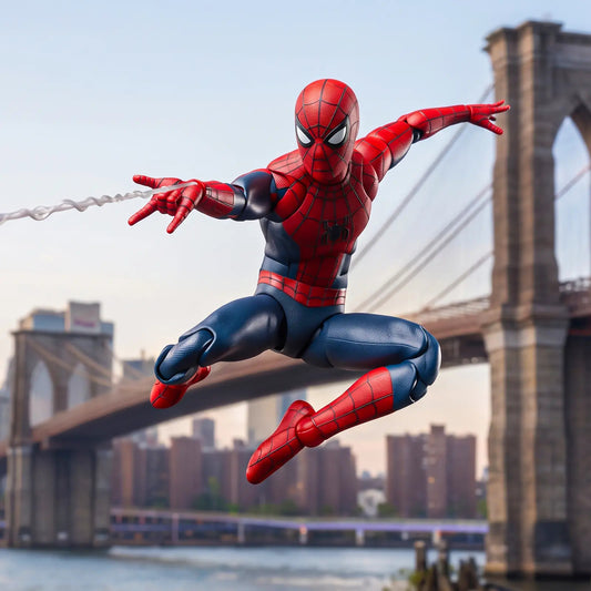 Marvel Spider-Man: Ολοκαίνουργια φιγούρα δράσης 6 ιντσών Day, αρθρωτή συλλεκτική ταινία με 4 εναλλασσόμενα χέρια και 2 εφέ ιστού