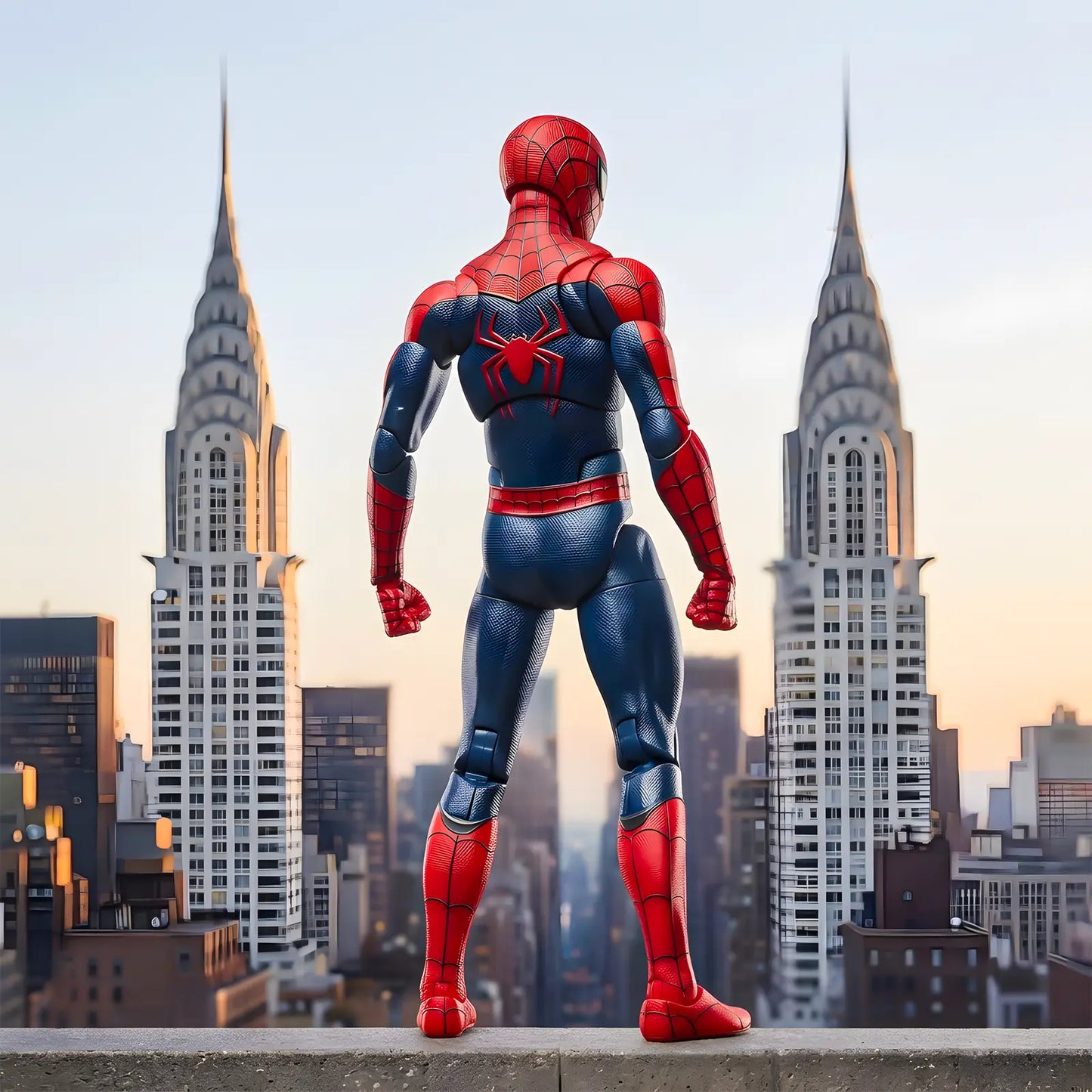 Marvel Spider-Man: Ολοκαίνουργια φιγούρα δράσης 6 ιντσών Day, αρθρωτή συλλεκτική ταινία με 4 εναλλασσόμενα χέρια και 2 εφέ ιστού