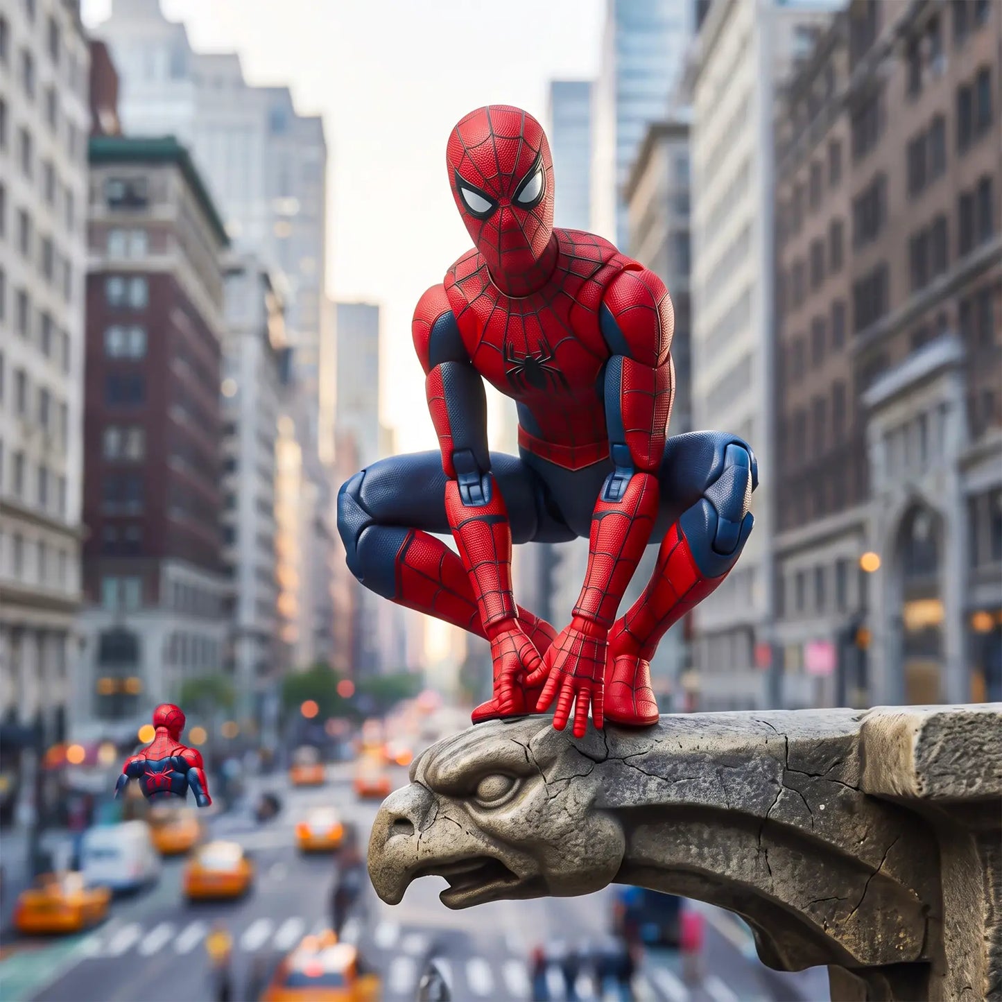 Marvel Spider-Man: Ολοκαίνουργια φιγούρα δράσης 6 ιντσών Day, αρθρωτή συλλεκτική ταινία με 4 εναλλασσόμενα χέρια και 2 εφέ ιστού