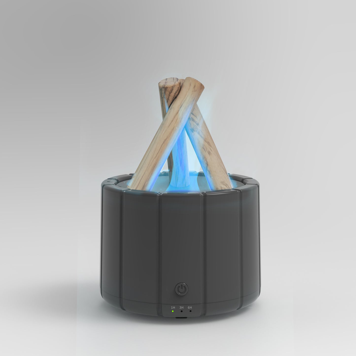 Διαχύτης φωτιάς φλόγας, διαχύτης αιθέριου ελαίου αρωματοθεραπείας, υγραντήρας δροσερής ομίχλης ξύλου 250ml για σπίτι, υπνοδωμάτιο, γραφείο, τηλεχειριστήριο, αυτόματη απενεργοποίηση, νυχτερινό φως, δώρο
