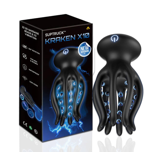 💥 2026 Προσφορά: 75% ️ΕΚΠΤΩΣΗ 💦 KRAKEN Suptruck™ X10 Unisex Δονητής 360°📱 32 σφαιρίδια μασάζ και 10 λειτουργίες