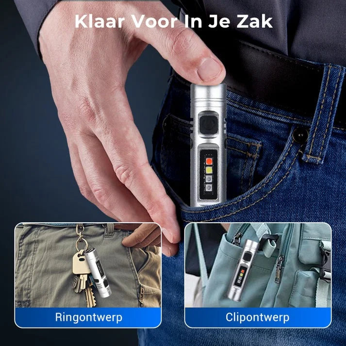 ΑΓΟΡΑΣΤΕ 2 ΠΑΡΤΕ 1 ΔΩΡΕΑΝ! Πολυλειτουργικός μίνι φακός κατασκευασμένος από κράμα αλουμινίου