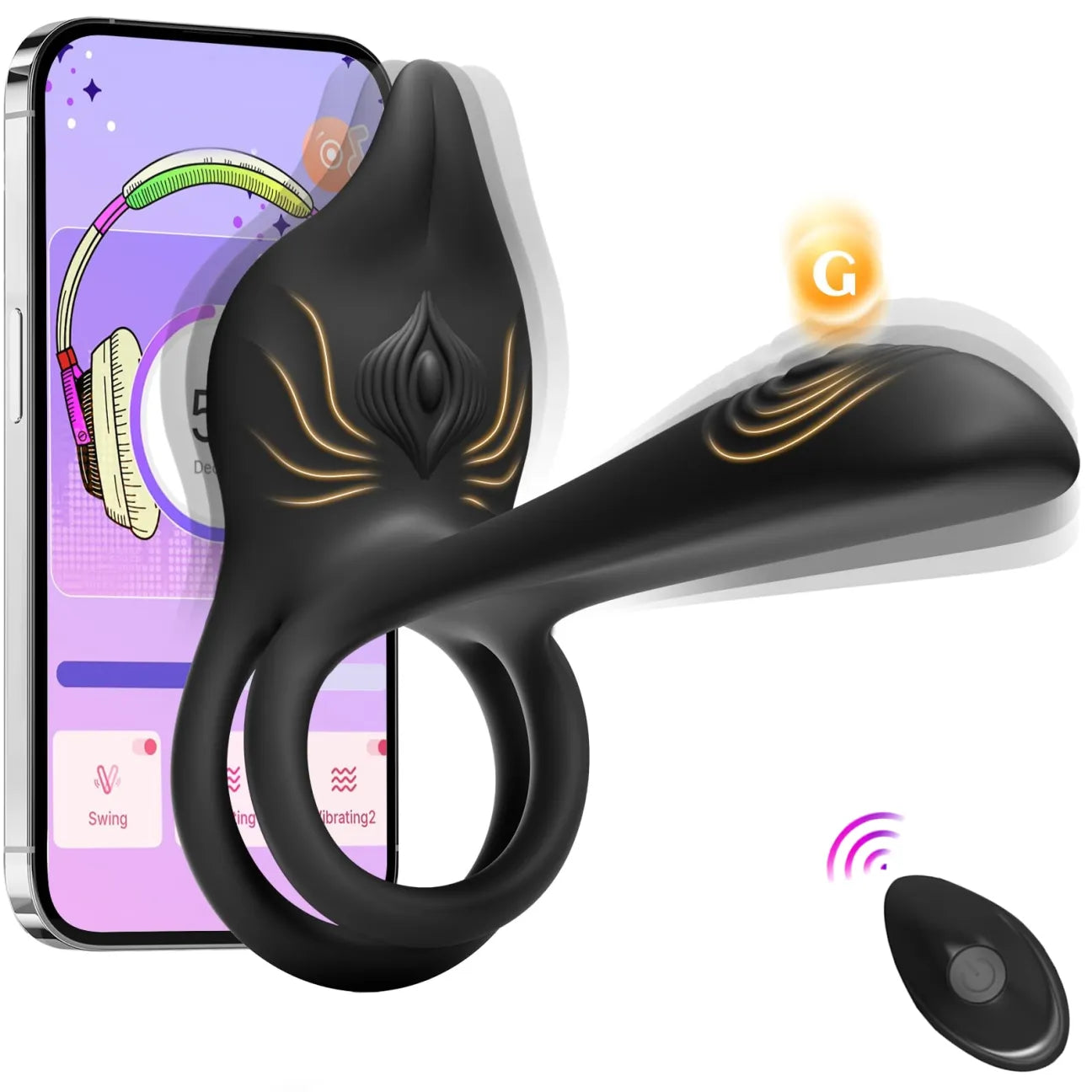 🎄Εκπτώσεις Πρωτοχρονιάς | 🎁Enchanted Girl Luxe Smart Vibrating Ring – Απόλαυση ζευγαριών 💫 ελεγχόμενη από εφαρμογή