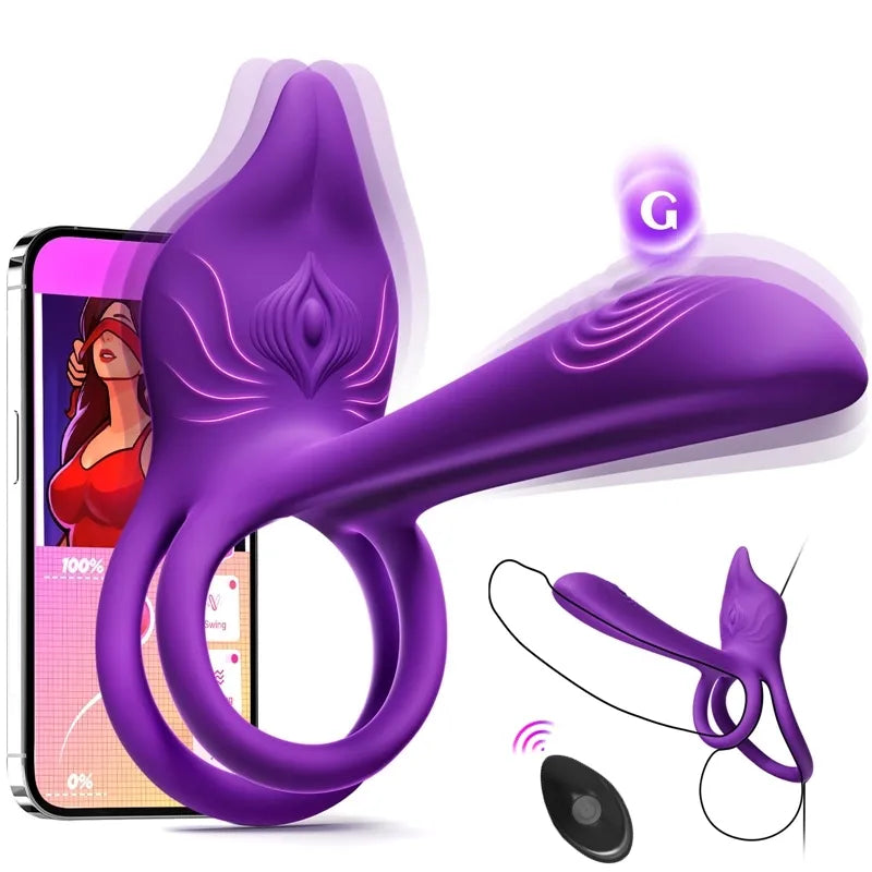 🎄Εκπτώσεις Πρωτοχρονιάς | 🎁Enchanted Girl Luxe Smart Vibrating Ring – Απόλαυση ζευγαριών 💫 ελεγχόμενη από εφαρμογή