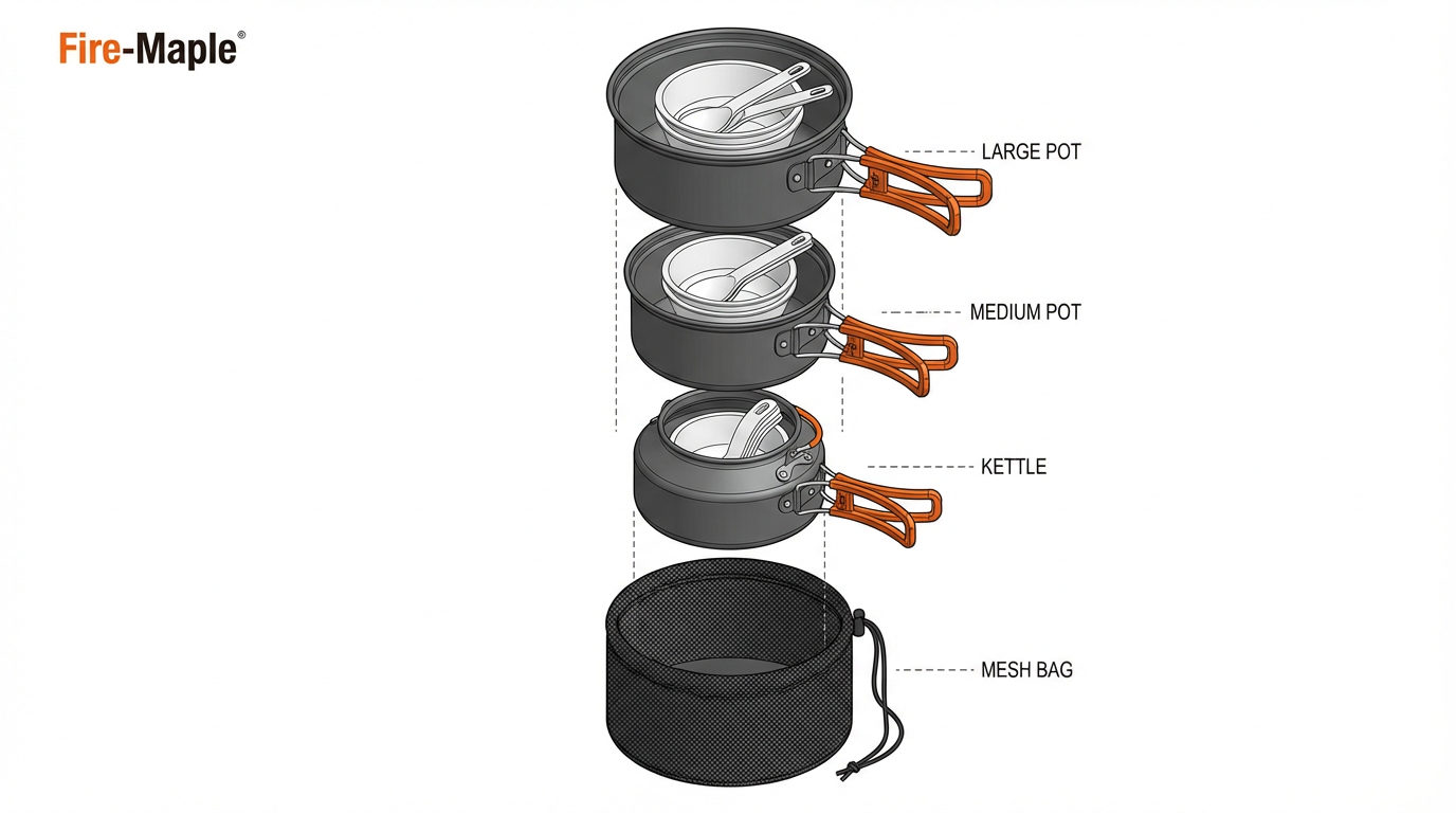 Κιτ εξωτερικής σόμπας κάμπινγκ (10 τεμάχια)