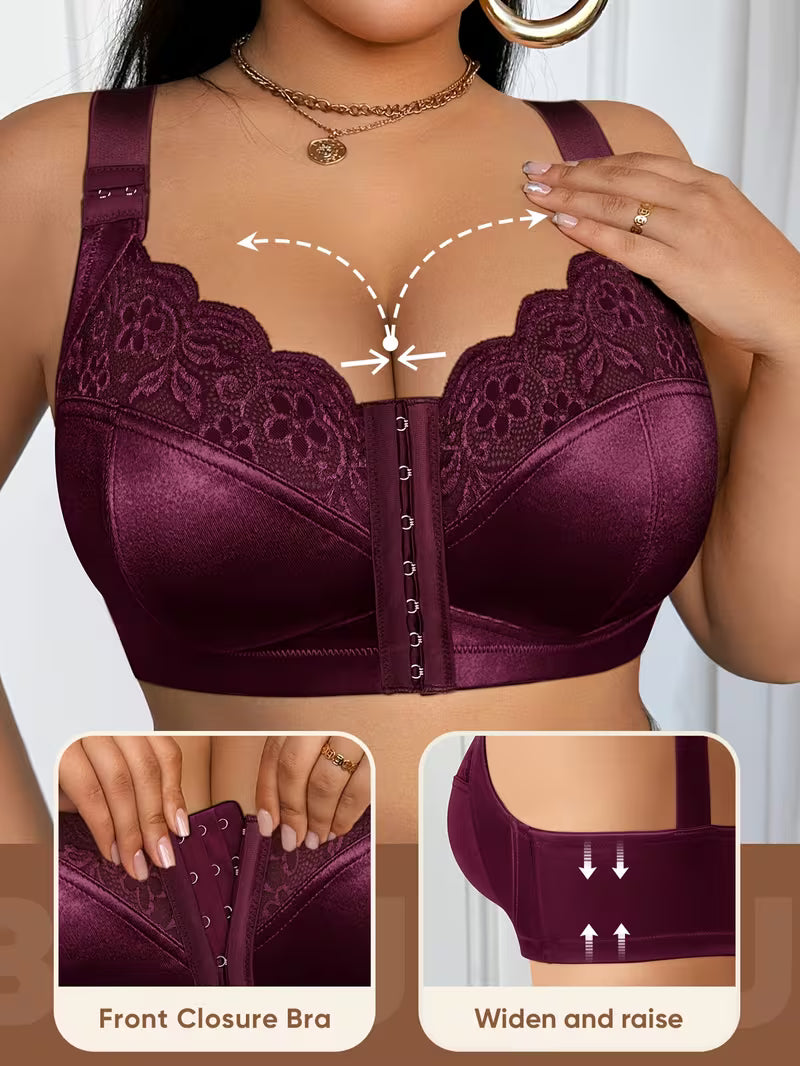 👙TRIAUMPH – [4 τεμ.]🔥50% γυναικείο σουτιέν πλήρους κάλυψης για γυναίκες plus size - Σουτιέν plus size με εκφραστικές αναλογίες