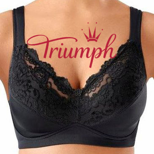 Triumph - 3τμχ (75A-110F) 💝Μαλακό σουτιέν με άνετες τιράντες, χωρίς✨ καλώδια
