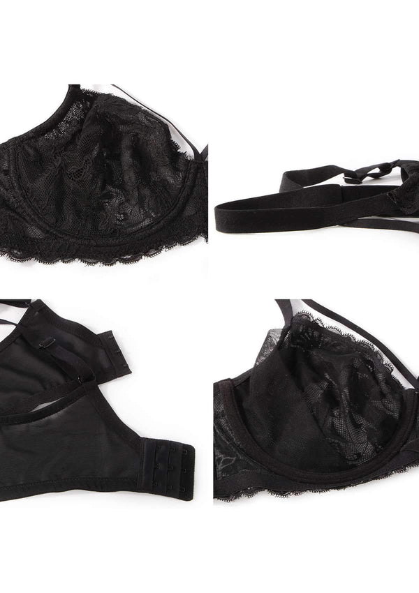 👙TRIAUMPH – [4 τεμ.] 🔥Σέξι γυναικείο σουτιέν Plus Size από 50% δαντέλα - Ένα σουτιέν plus size που αναδεικνύει την όμορφη σιλουέτα σας