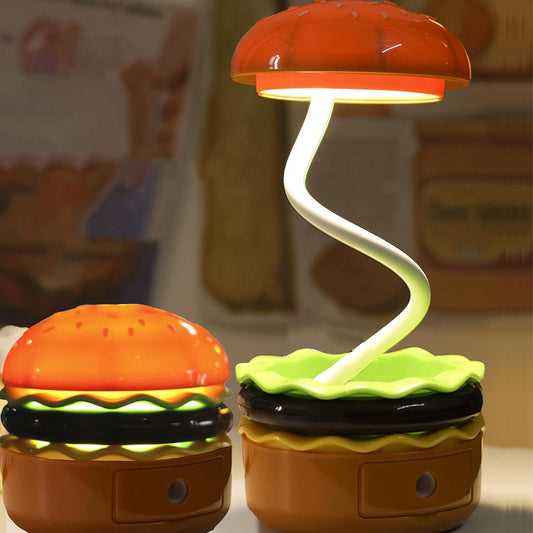 50% ΕΚΠΤΩΣΗ | ΛούμοΜπέργκερ™ | Πτυσσόμενο LED Burger Lamp – USB Night Light & Διακόσμηση για Παιδιά & Σπίτι