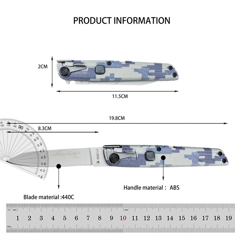 Colt II Button Πτυσσόμενο Μαχαίρι 440C Λεπίδα